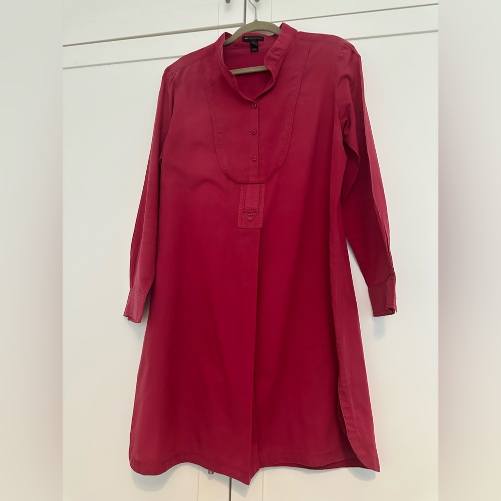 Mango Red Long Sleeve Tunic Dress size Large